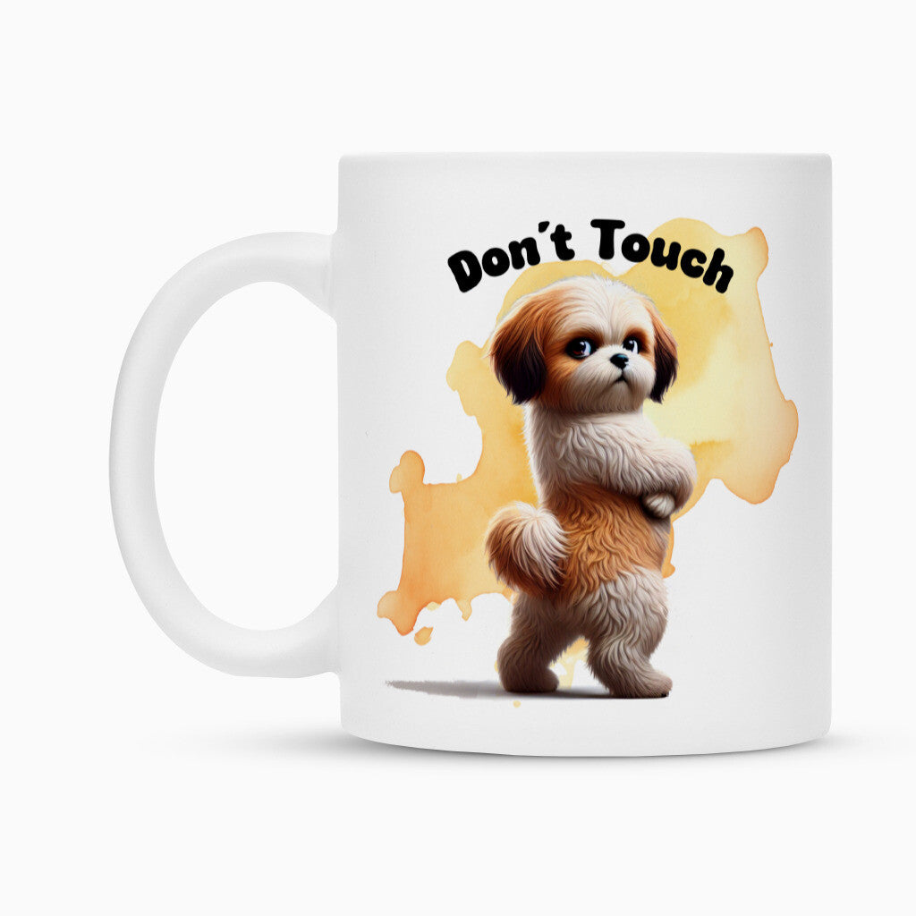 Tasse "Lhasa Apso - Don´t touch" – hunde-shirt.de
