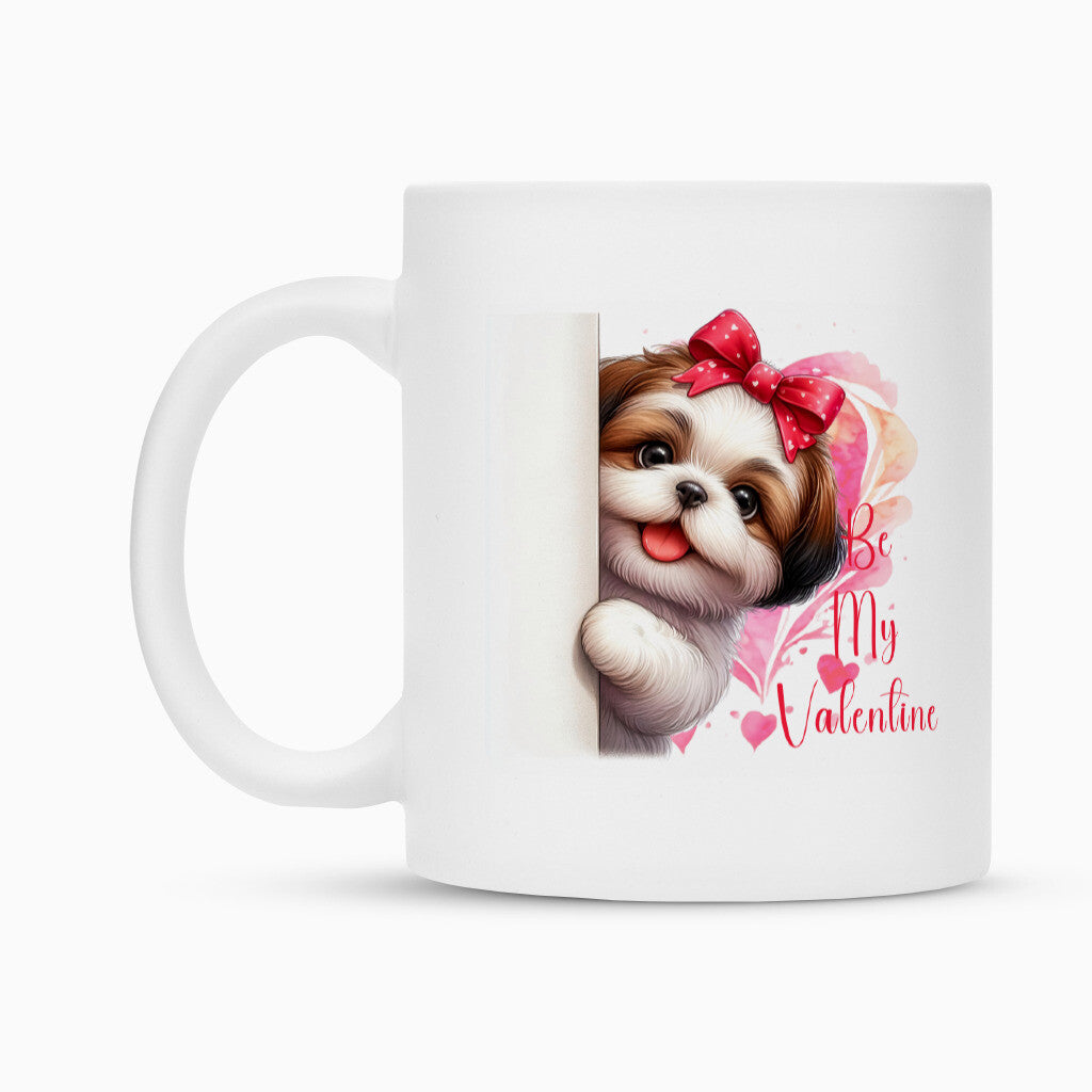 Tasse "Lhasa Apso - Be my Valentine" – hunde-shirt.de