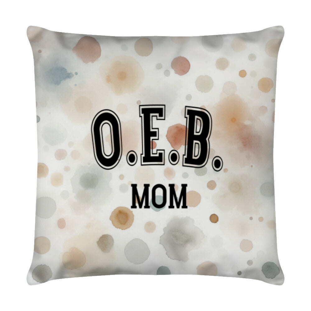 Kissen "OEB - MOM" Weiß – hunde-shirt.de