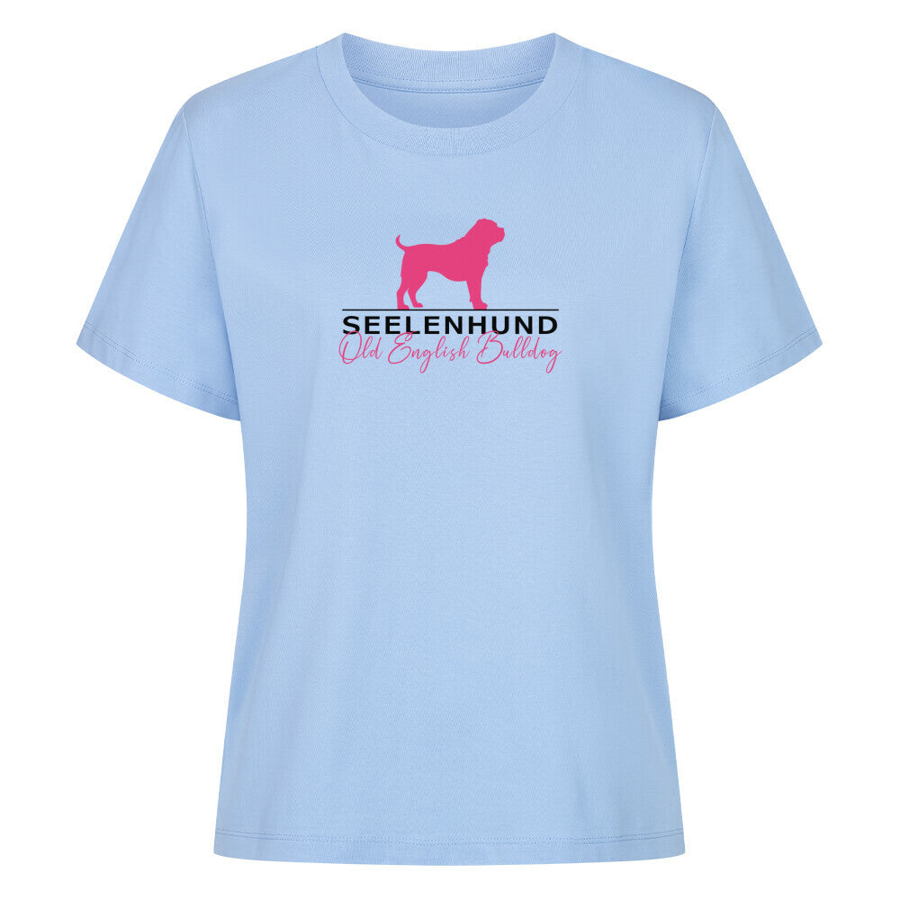 Premium Damen-Shirt "OEB - Seelenhund" Sky Blue – hunde-shirt.de