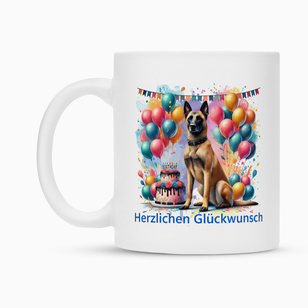 Tasse "Malinois - Glückwunsch" – hunde-shirt.de