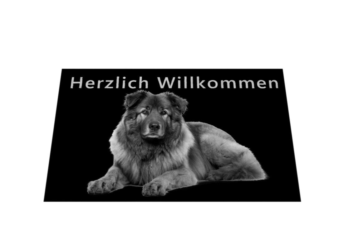 Fußmatte "Owtscharka - Herzlich Willkommen" – hunde-shirt.de