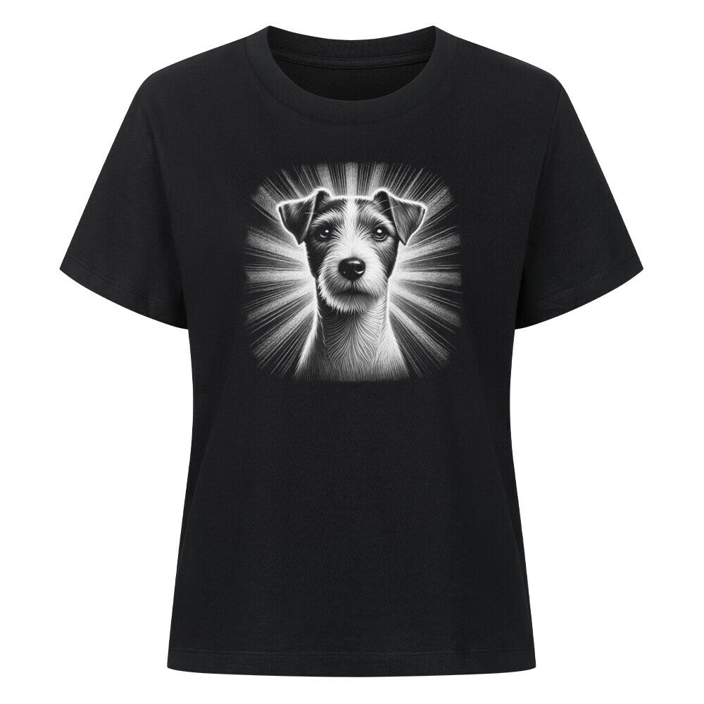 Premium Damen-Shirt "Parson Russell - Shine" Schwarz – hunde-shirt.de