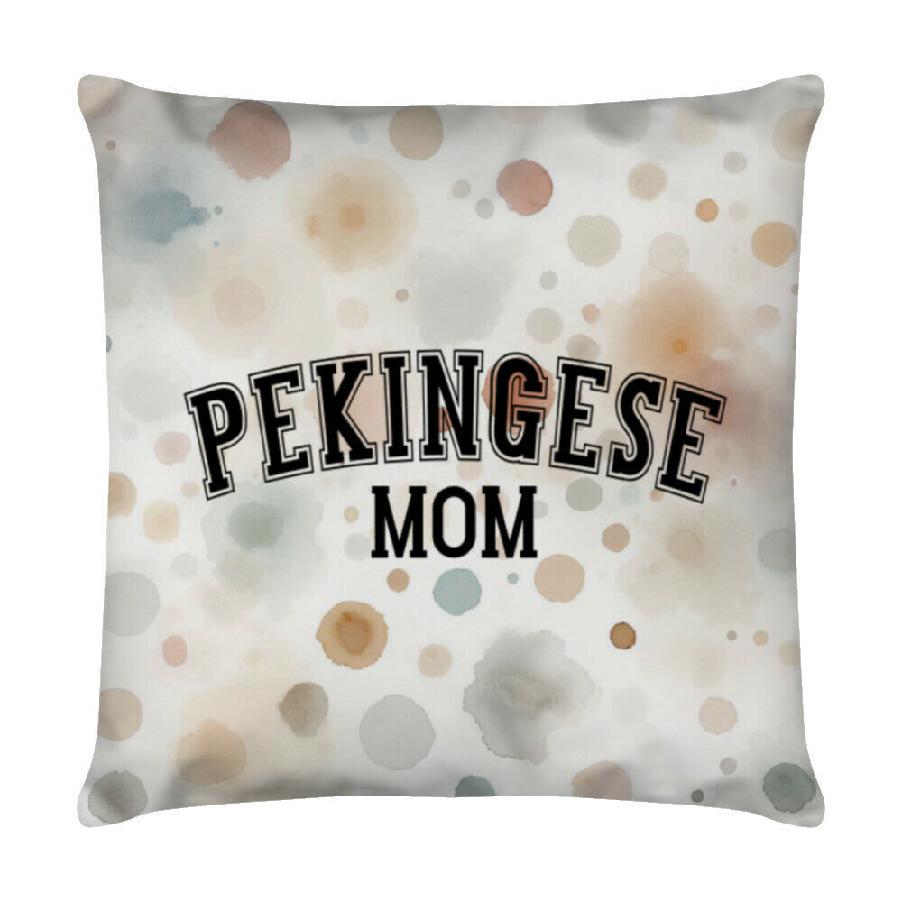 Kissen "Pekingese - MOM" Weiß – hunde-shirt.de