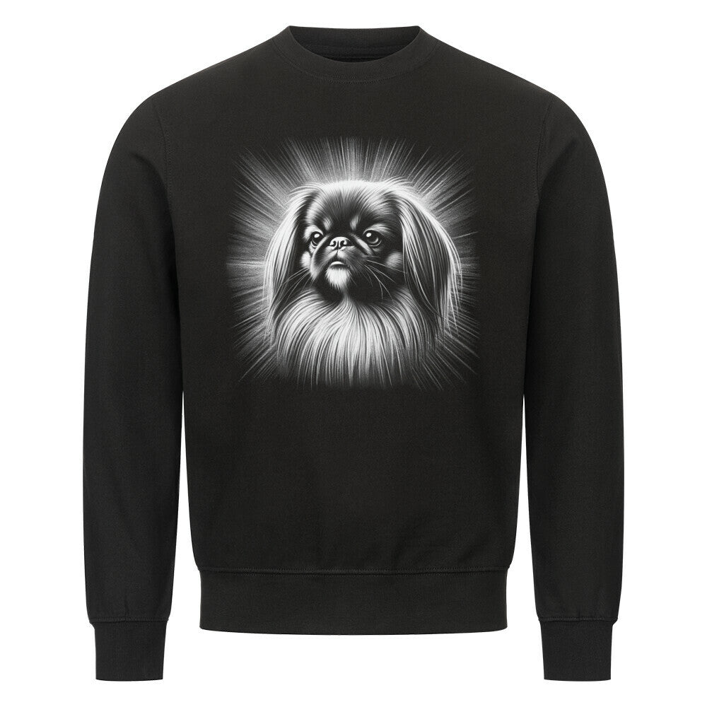 Premium Sweatshirt "Pekingese - Shine" Schwarz – hunde-shirt.de