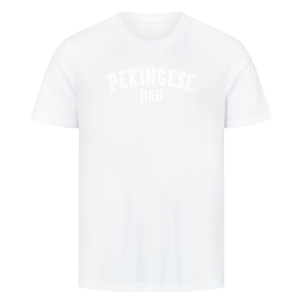 Premium T-Shirt "Pekingese - DAD" Weiß – hunde-shirt.de