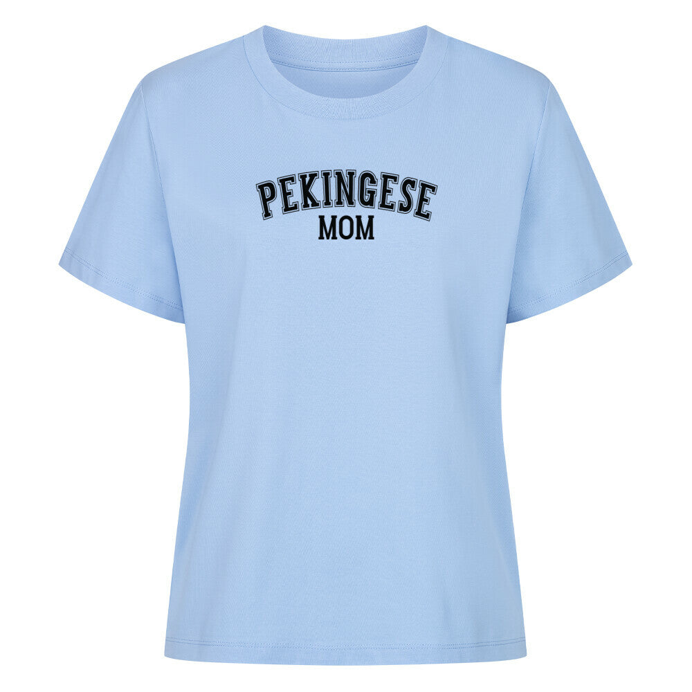 Premium Damen-Shirt "Pekingese - MOM" Sky Blue – hunde-shirt.de
