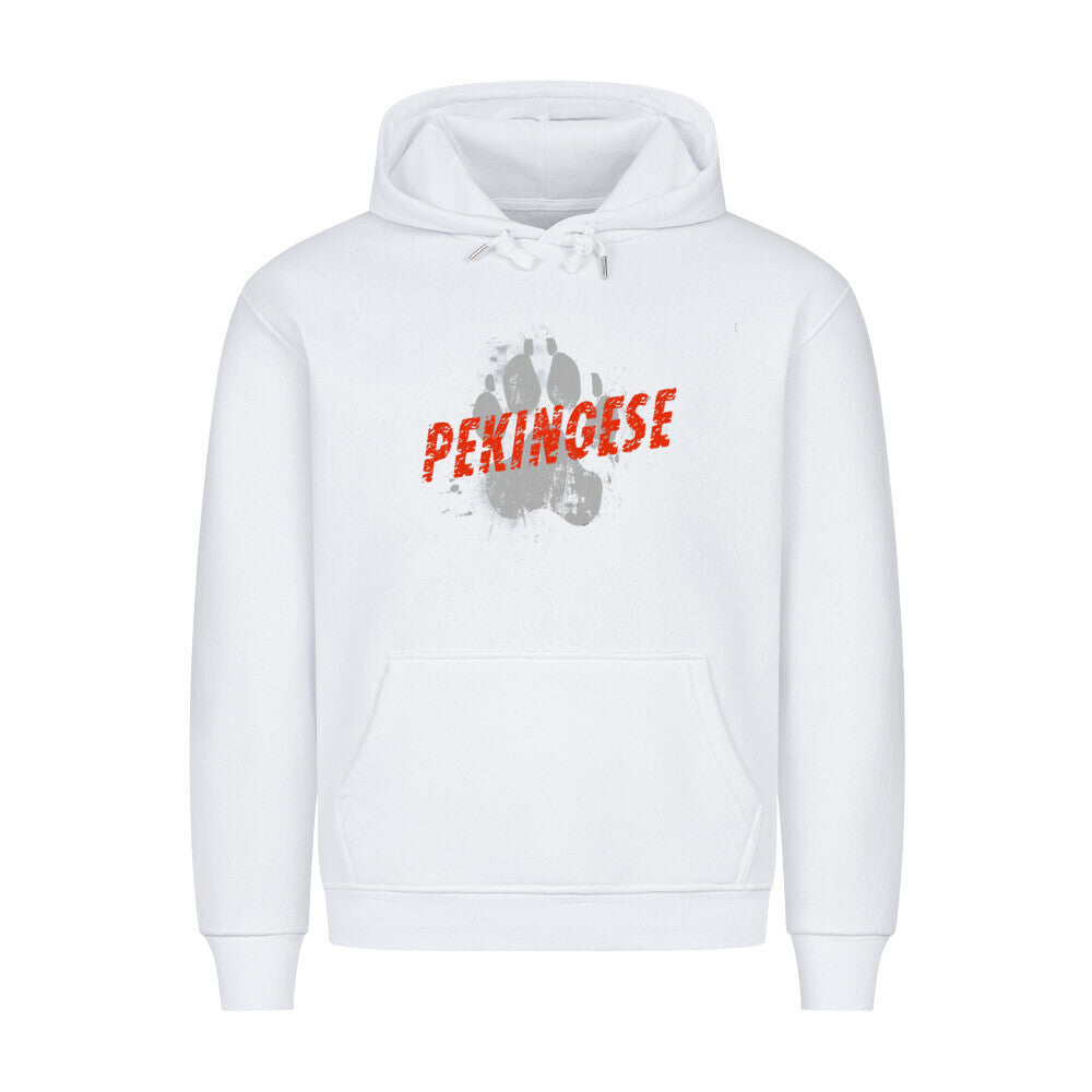 Premium Hoodie "Pekingese - PAW" Weiß – hunde-shirt.de