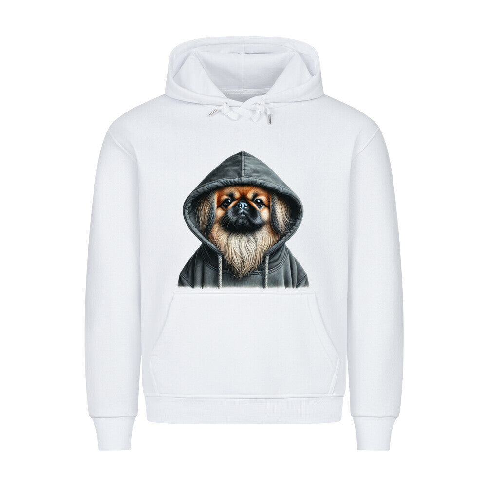 Premium Hoodie "Pekingese - Hooded" Weiß – hunde-shirt.de