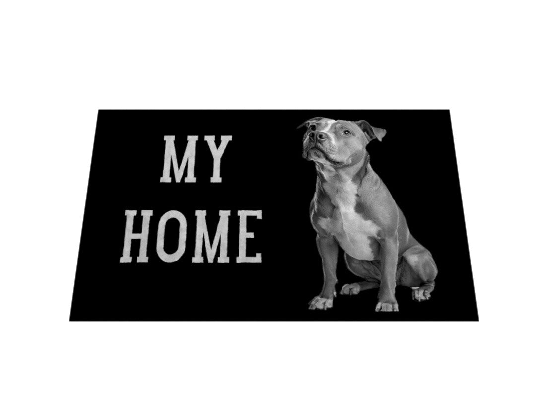 Fußmatte "Pit Bull - MY HOME" – hunde-shirt.de