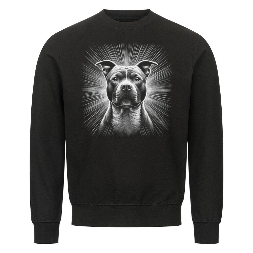 Premium Sweatshirt "Pit Bull - Shine" Schwarz – hunde-shirt.de