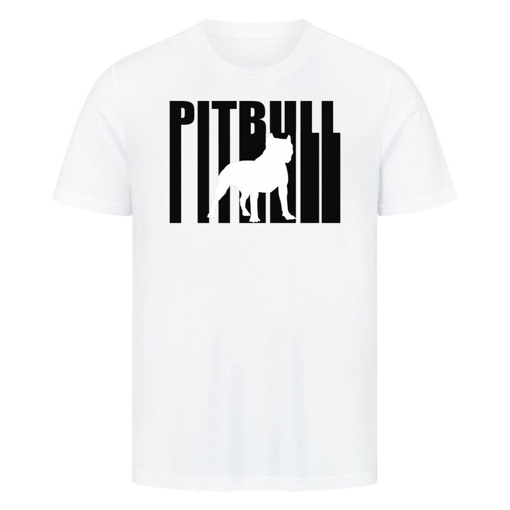 Premium T-Shirt "Pit Bull - Scan" Weiß – hunde-shirt.de