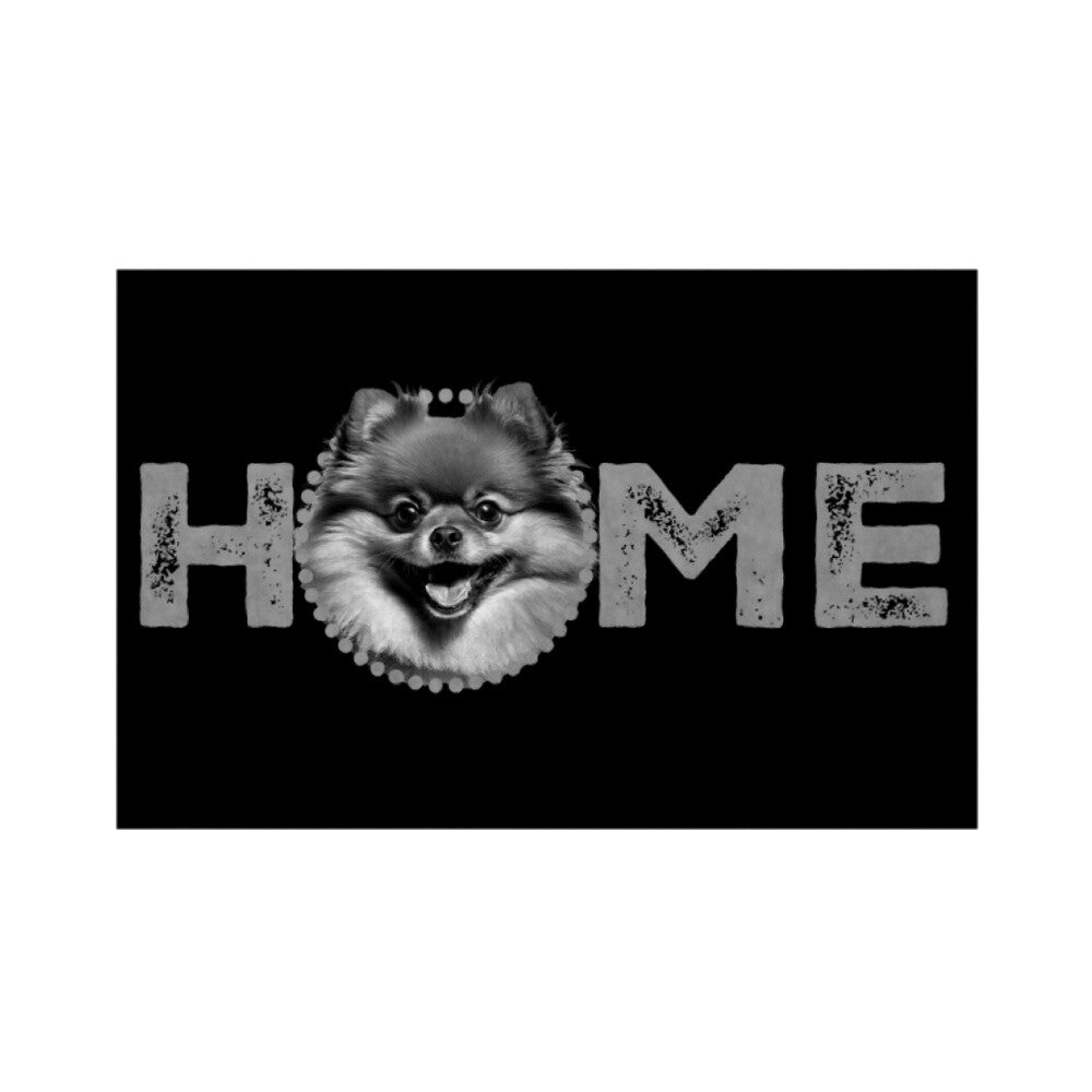 Fußmatte "Pomeranian - HOME-Edition II" Weiß – hunde-shirt.de
