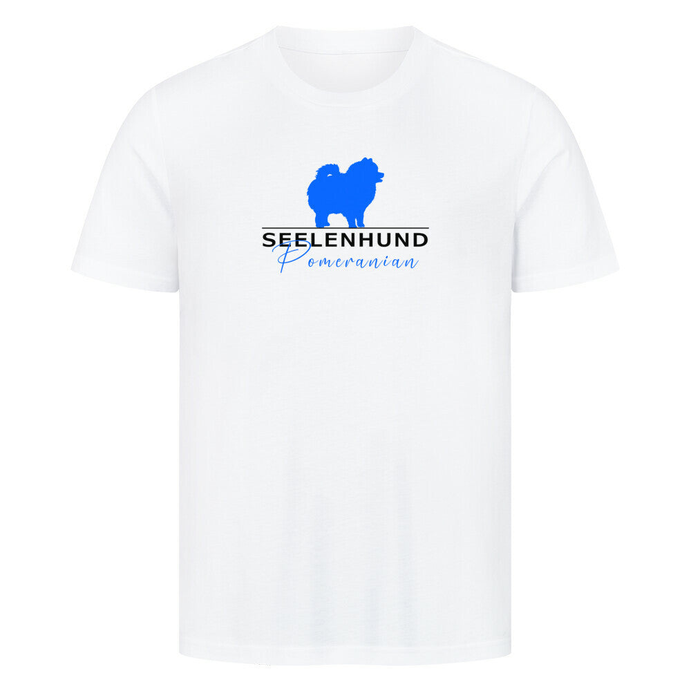 Premium T-Shirt "Pomeranian - Seelenhund" Weiß – hunde-shirt.de