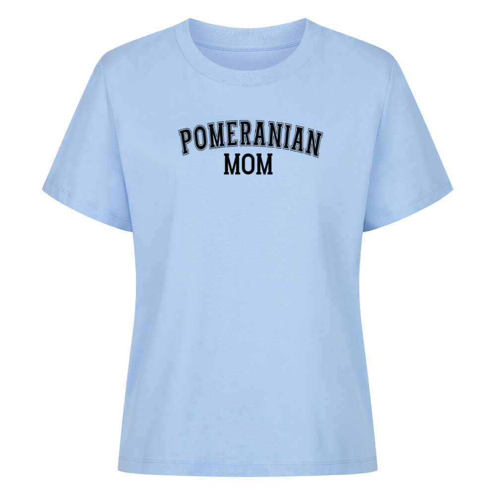 Premium Damen-Shirt "Pomeranian - MOM" Sky Blue – hunde-shirt.de