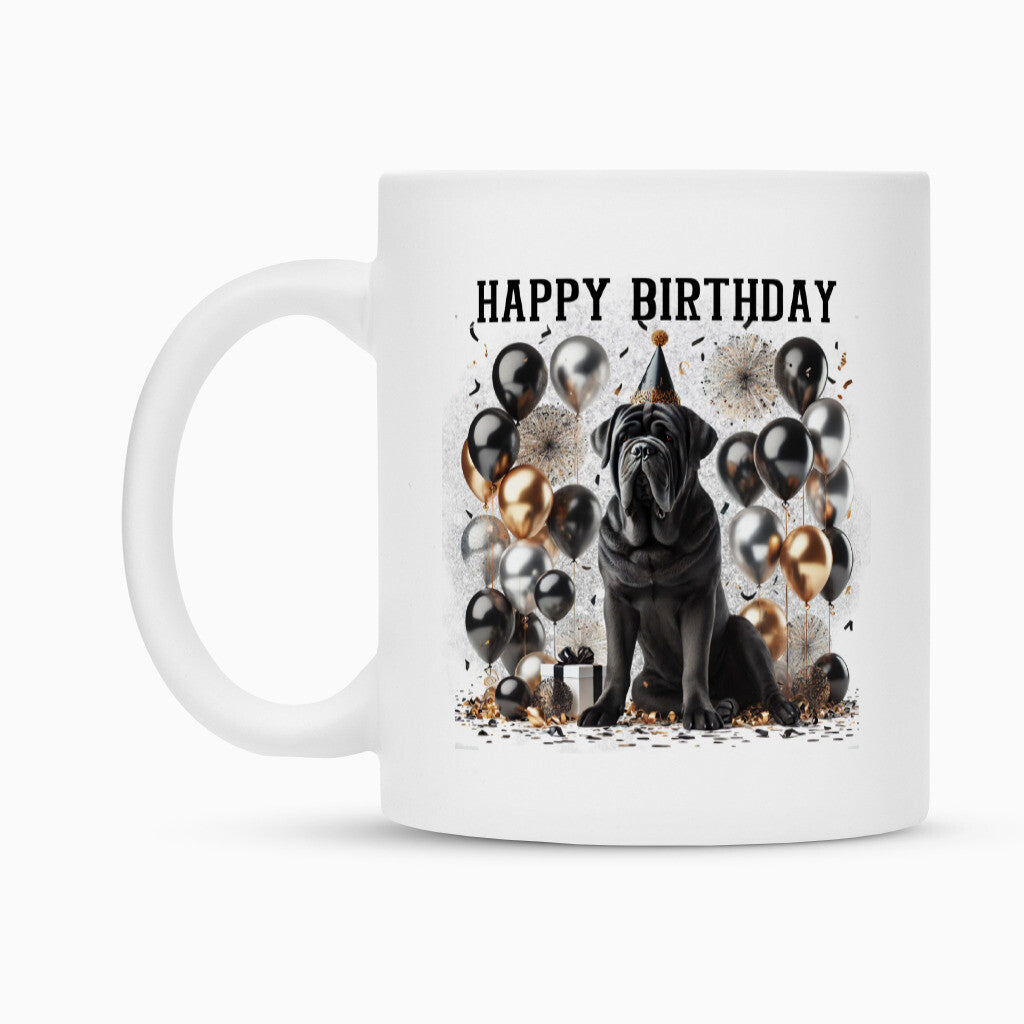 Tasse "Mastino - Happy Birthday" – hunde-shirt.de