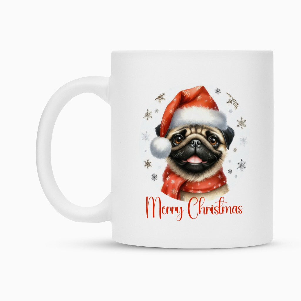 Tasse "Mops - Merry Christmas" – hunde-shirt.de