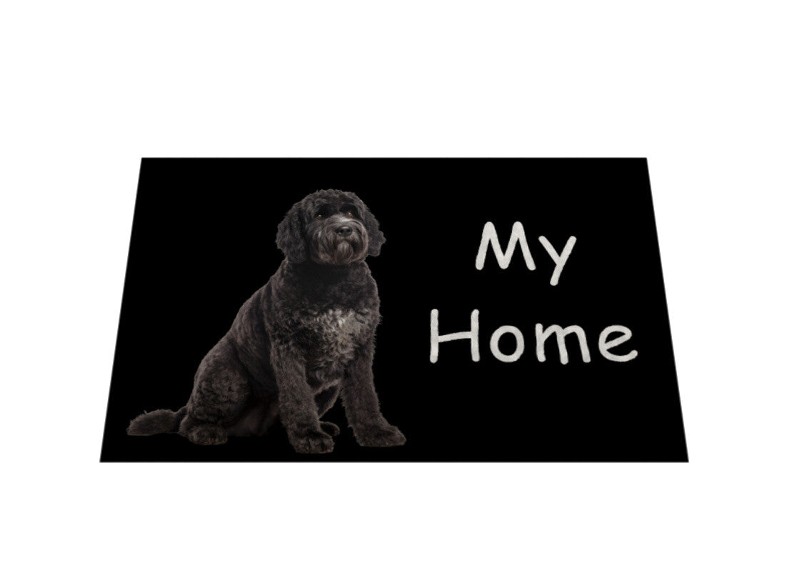 Fußmatte "Portugiesischer Wasserhund - My Home" – hunde-shirt.de