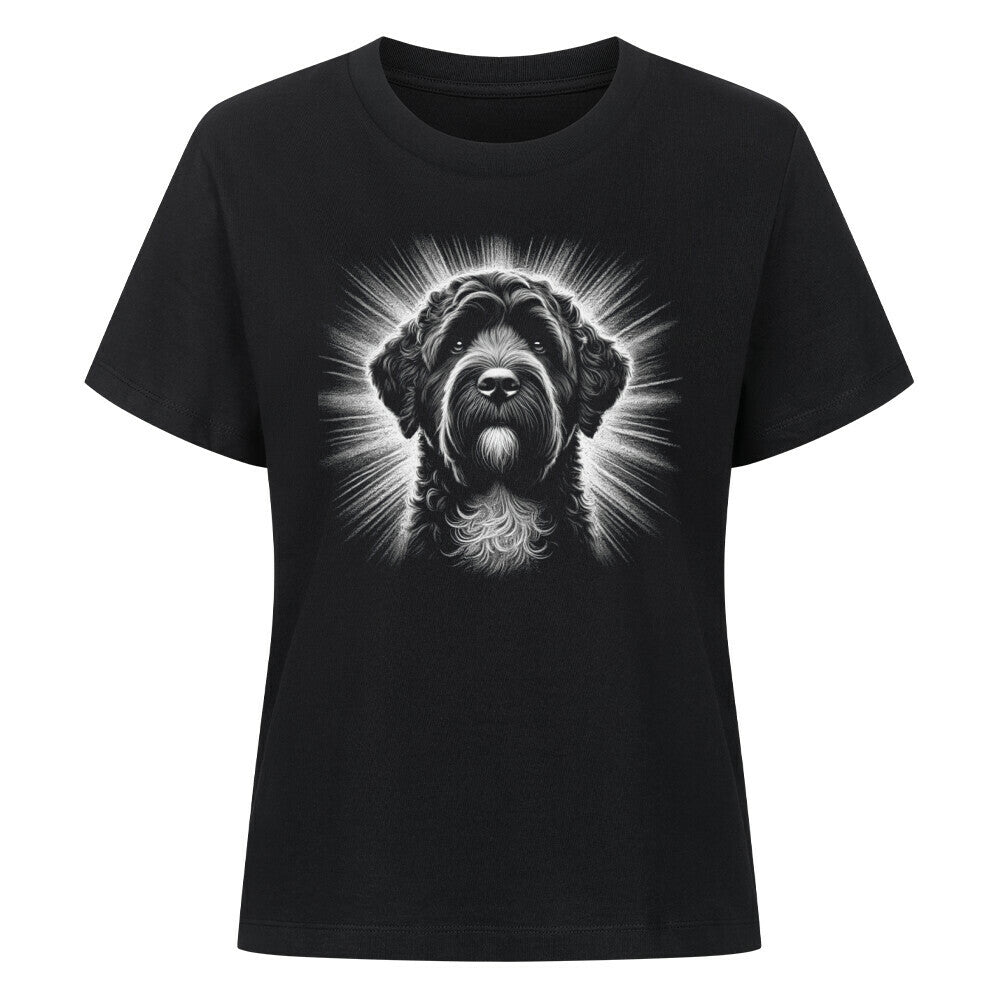 Premium Damen-Shirt "Portugiesischer Wasserhund - Shine" Schwarz – hunde-shirt.de