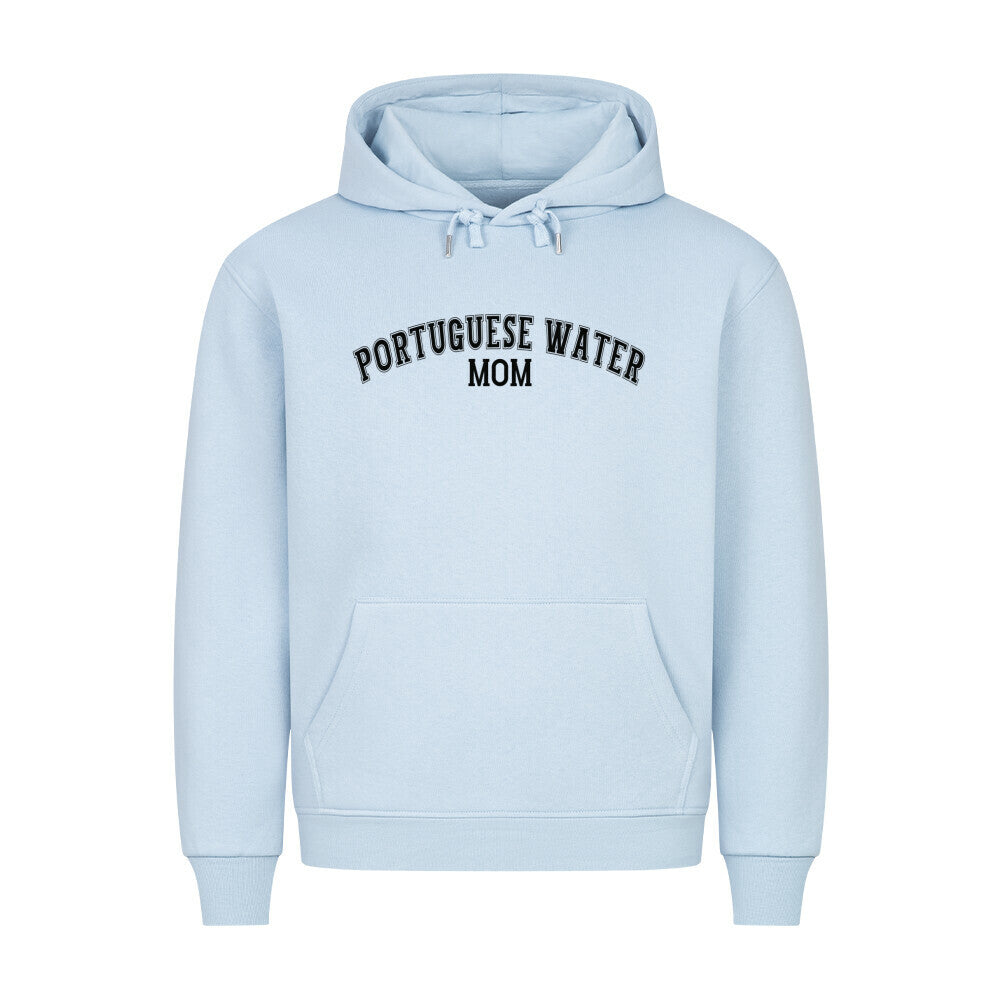 Premium Hoodie "Portugiesischer Wasserhund - MOM" Babyblau – hunde-shirt.de