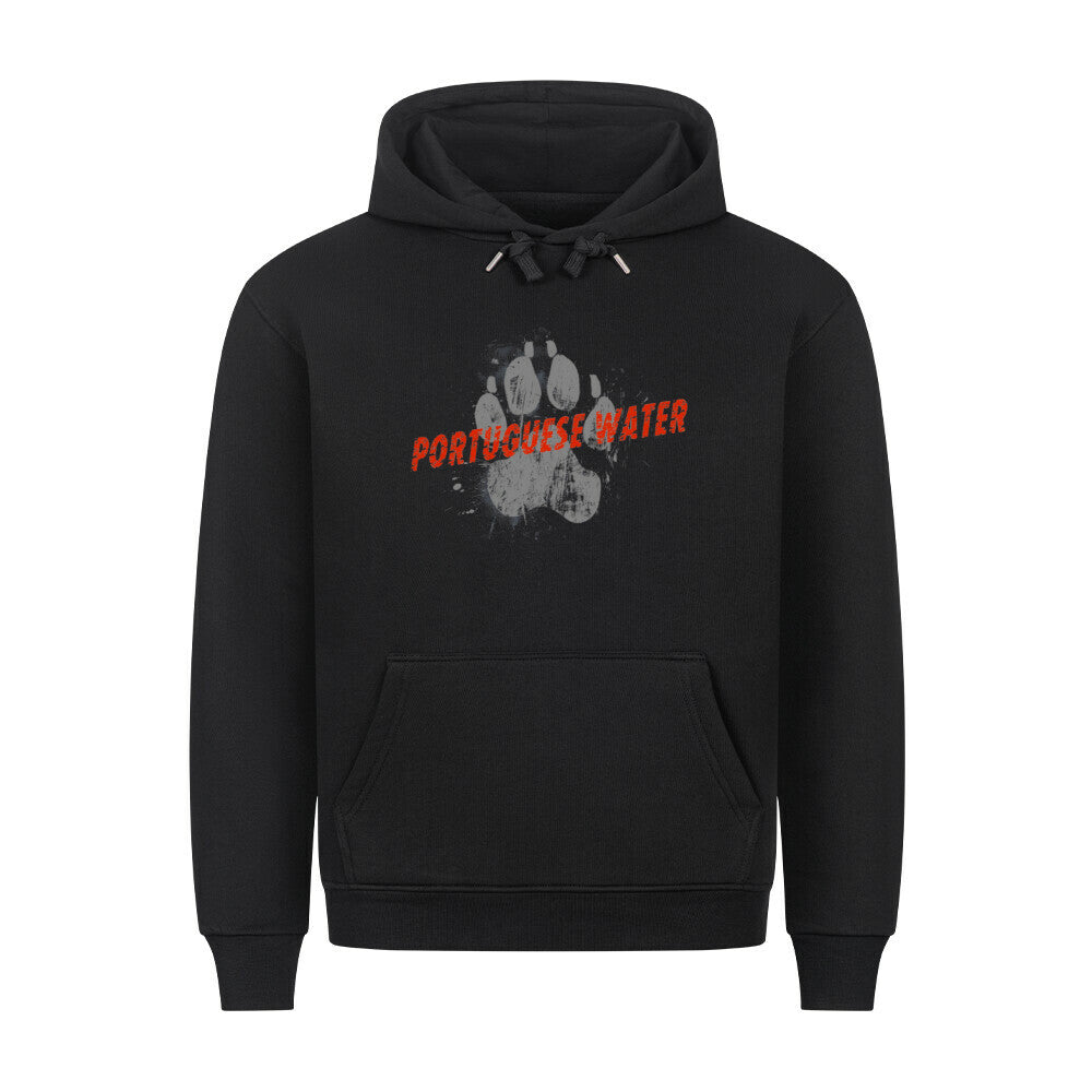 Premium Hoodie "Portugiesischer Wasserhund - PAW" Schwarz – hunde-shirt.de
