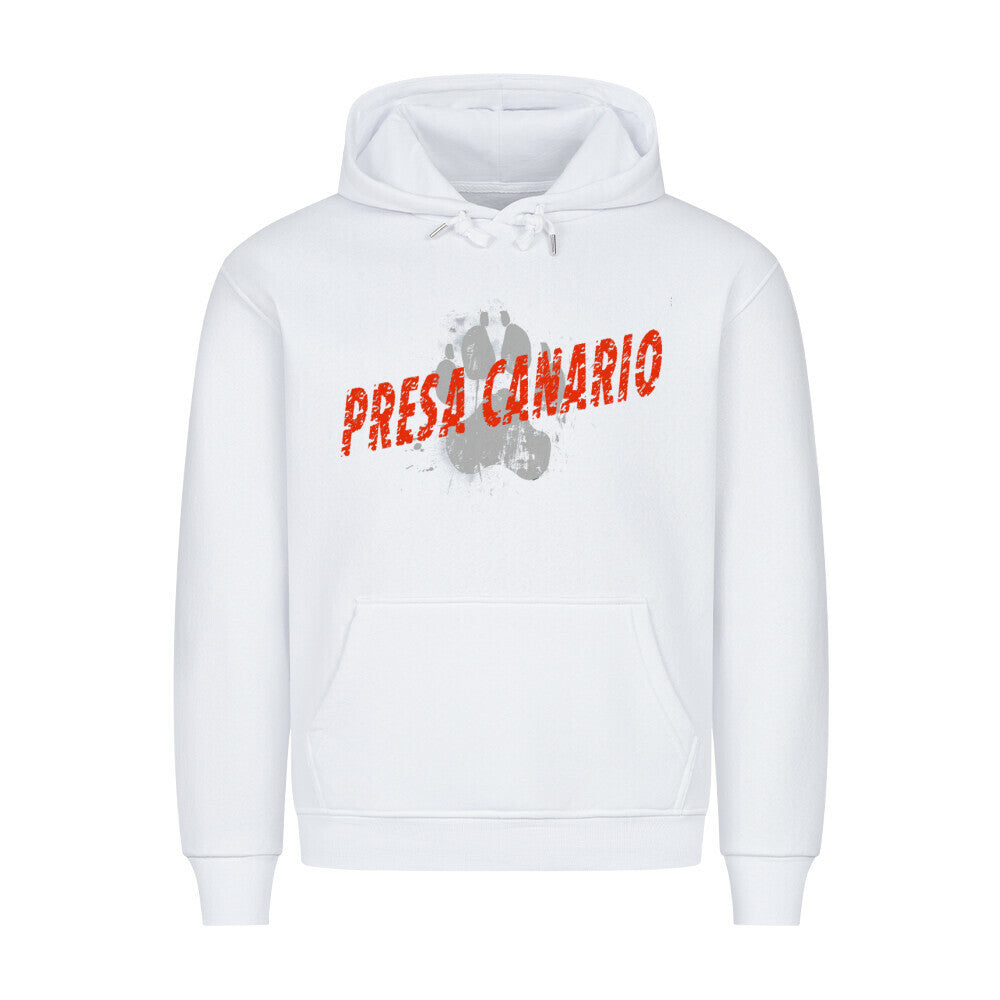 Premium Hoodie "Presa Canario - PAW" Weiß – hunde-shirt.de