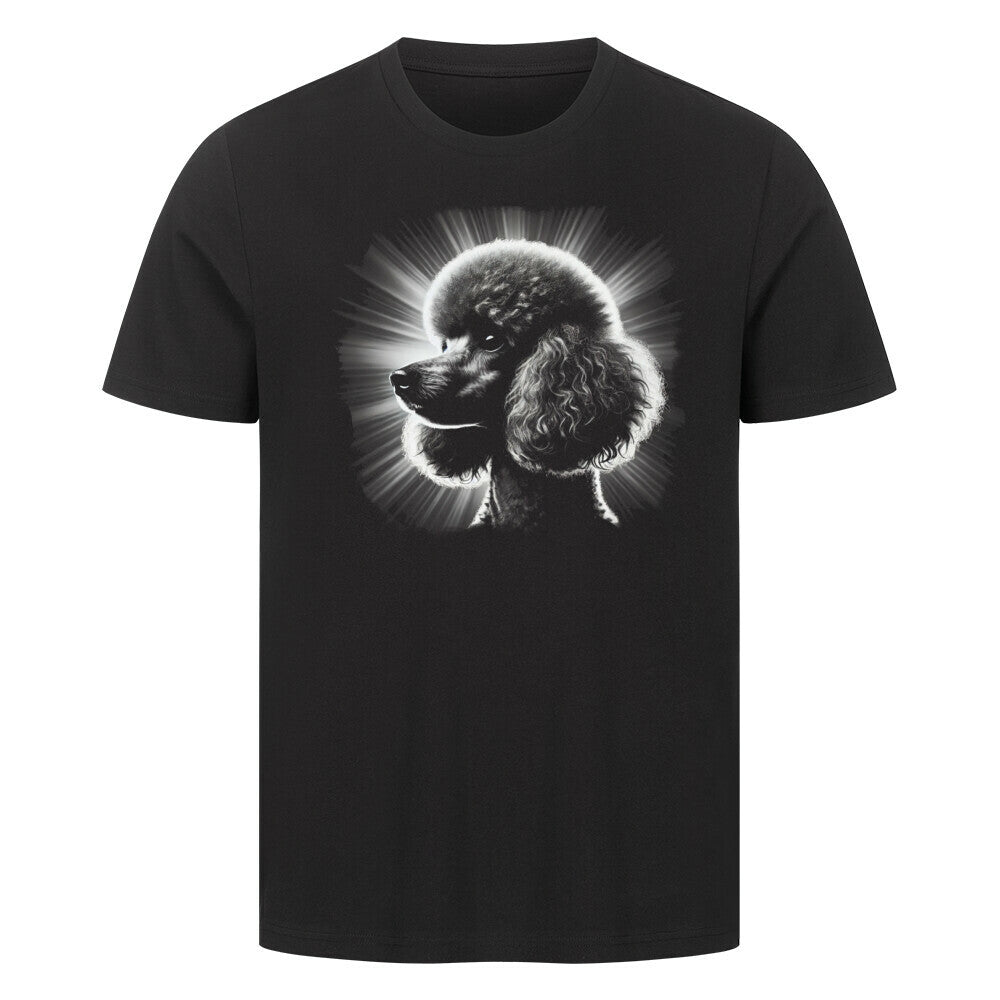 Premium T-Shirt "Pudel - Shine" Schwarz – hunde-shirt.de