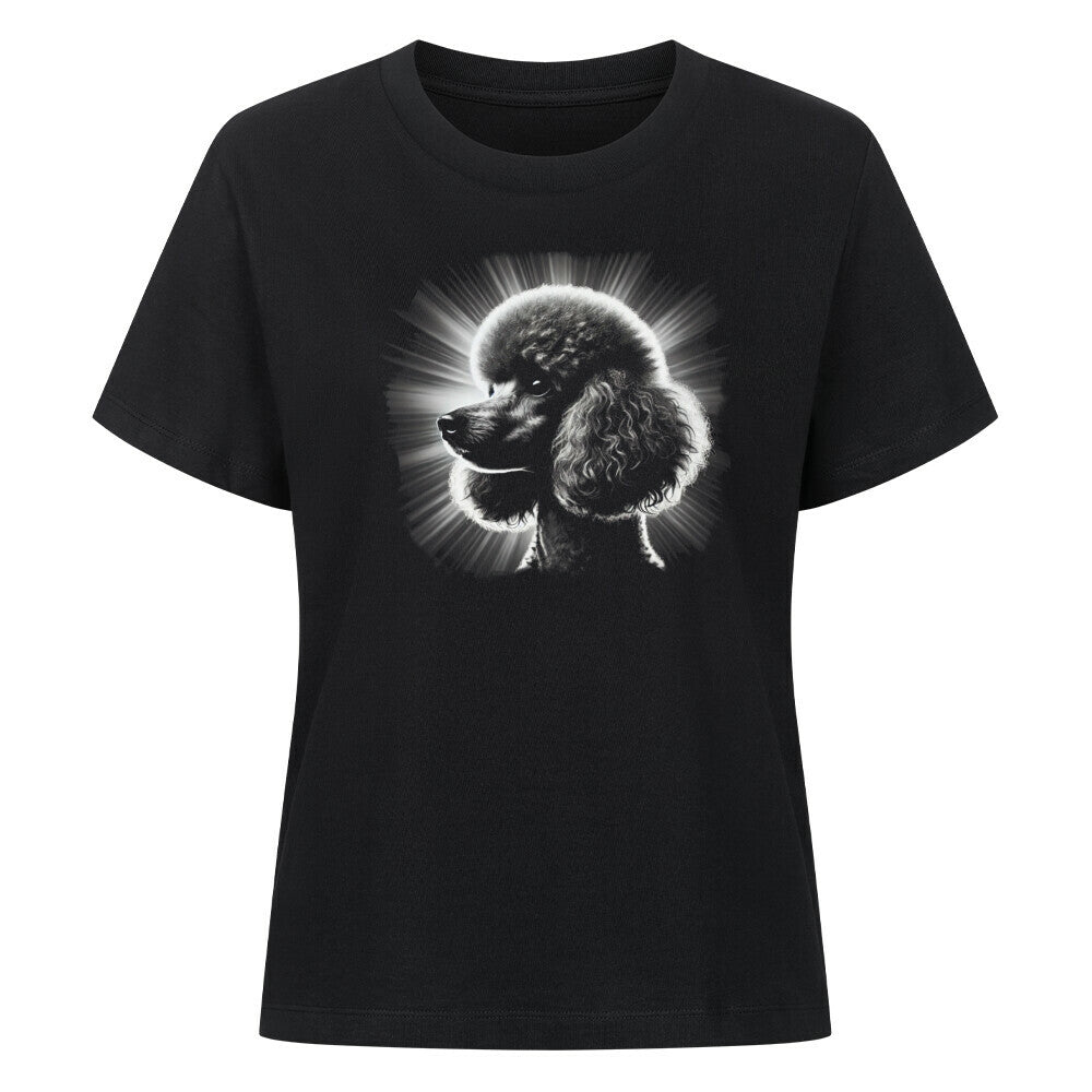 Premium Damen-Shirt "Pudel - Shine" Schwarz – hunde-shirt.de