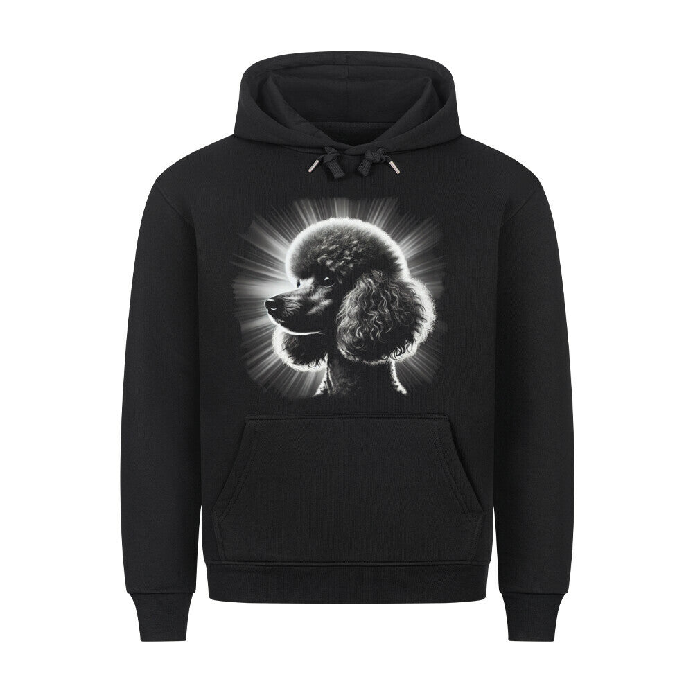 Premium Hoodie "Pudel - Shine" Schwarz – hunde-shirt.de