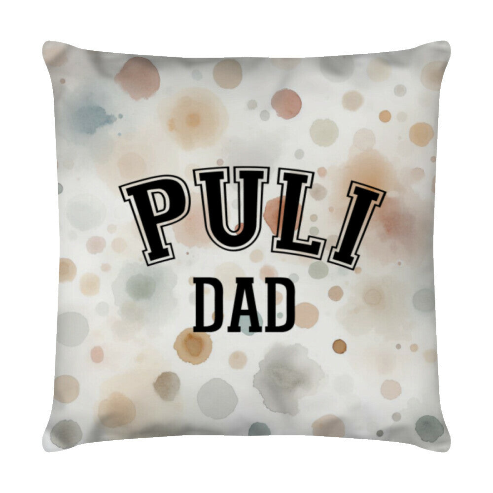 Kissen "Puli - DAD" Weiß – hunde-shirt.de