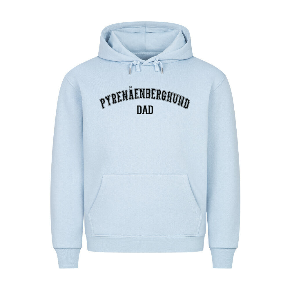 Premium Hoodie "Pyrenäenberghund - DAD" Babyblau – hunde-shirt.de