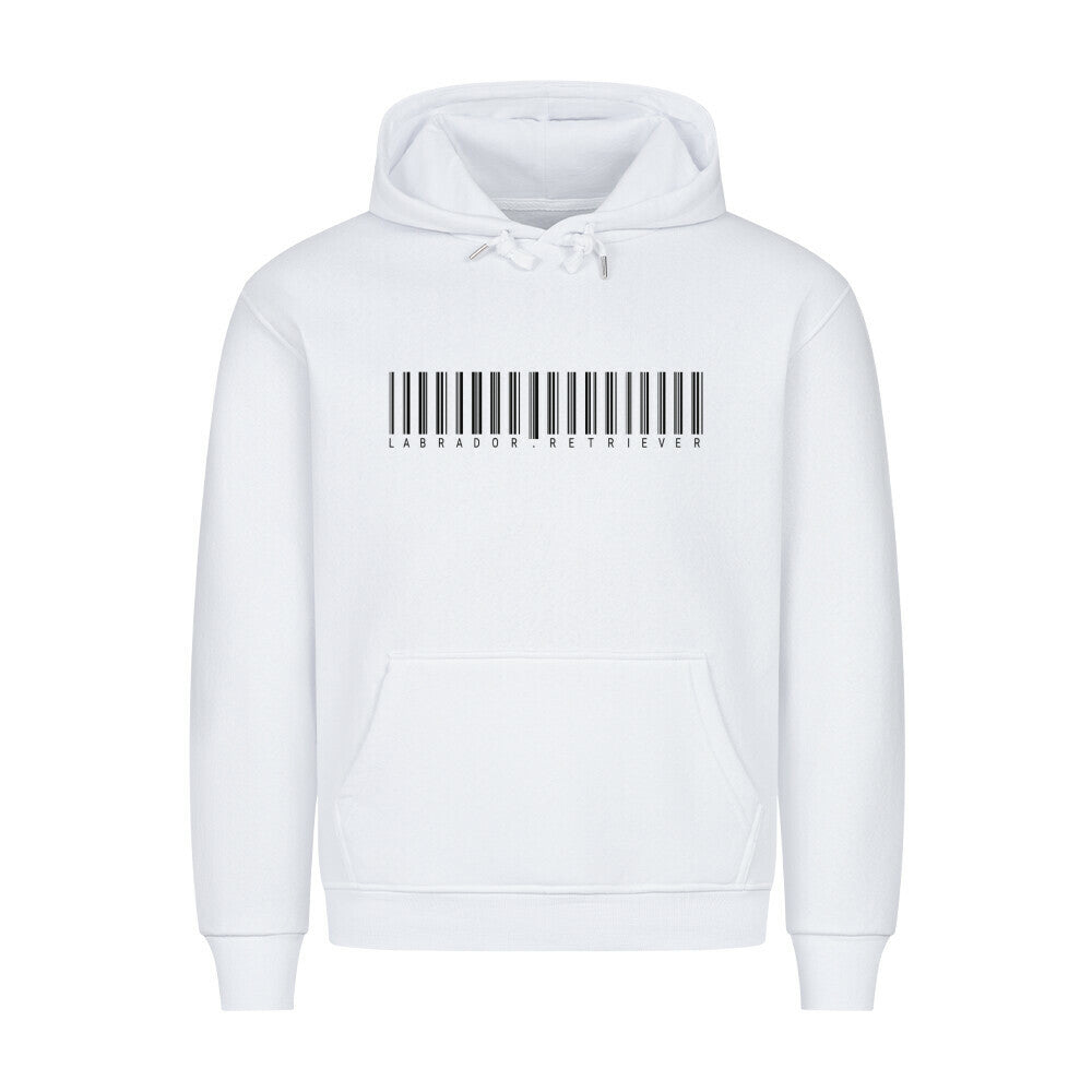 Premium Hoodie "Labrador - CODE" Weiß – hunde-shirt.de
