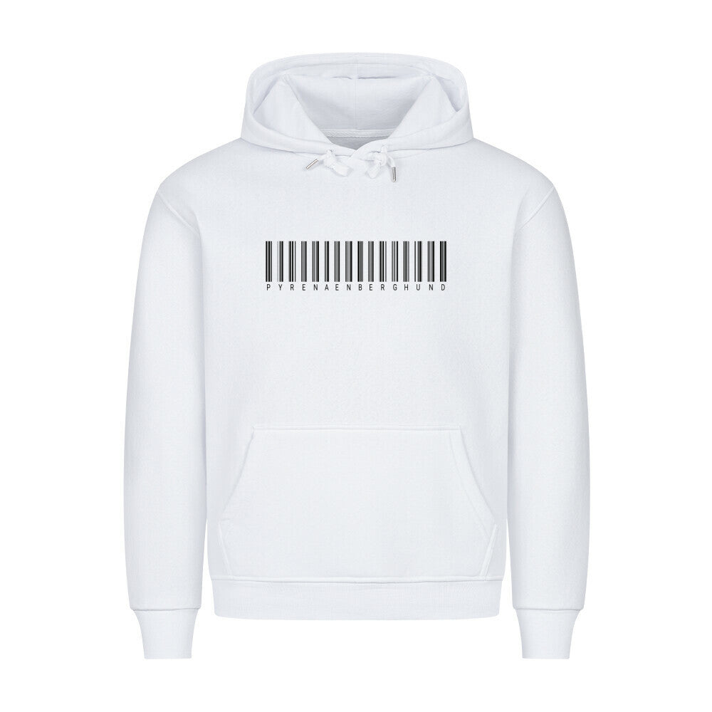 Premium Hoodie "Pyrenäenberghund - CODE" Weiß – hunde-shirt.de