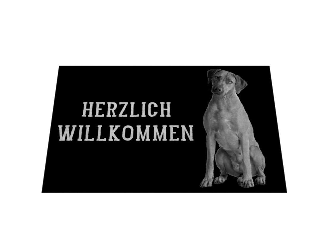 Fußmatte "Rhodesian Ridgeback - Willkommen II" – hunde-shirt.de