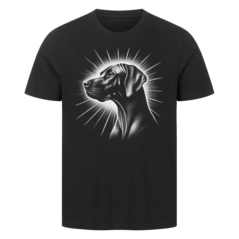 Premium T-Shirt "Rhodesian Ridgeback - Shine" Schwarz – hunde-shirt.de