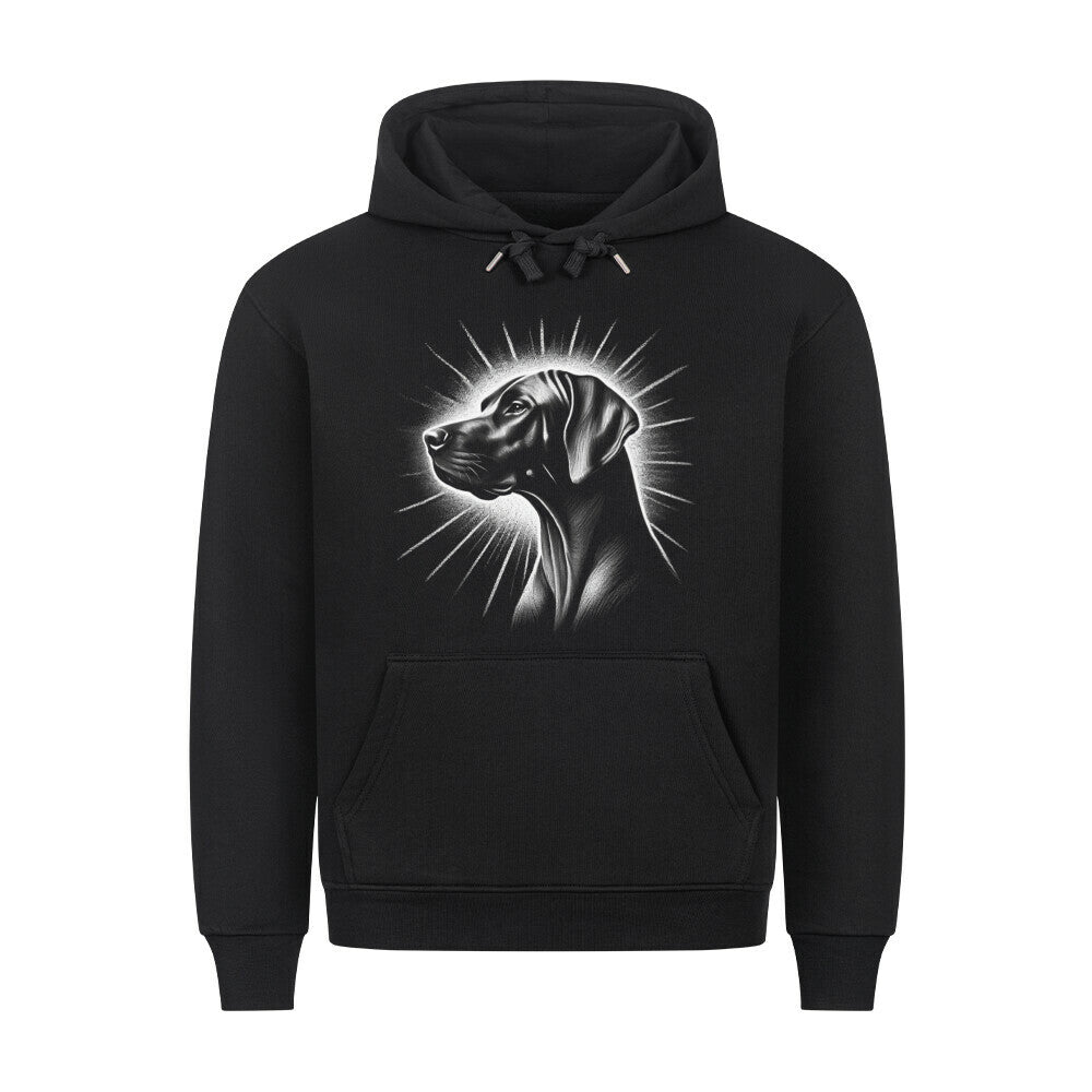 Premium Hoodie "Rhodesian Ridgeback - Shine" Schwarz – hunde-shirt.de