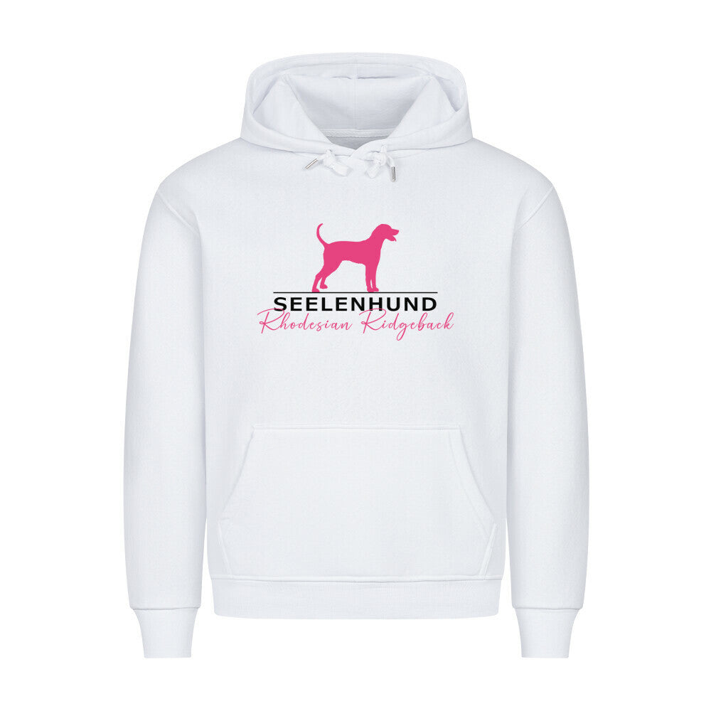 Premium Hoodie "Rhodesian Ridgeback - Seelenhund" Weiß – hunde-shirt.de