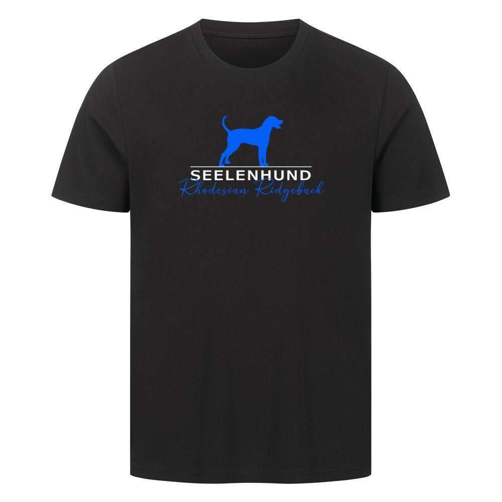 Premium T-Shirt "Rhodesian Ridgeback - Seelenhund" Schwarz – hunde-shirt.de