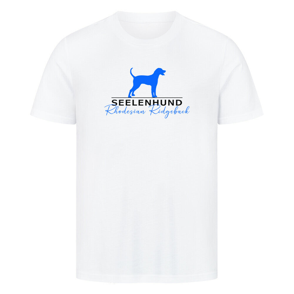 Premium T-Shirt "Rhodesian Ridgeback - Seelenhund" Weiß – hunde-shirt.de