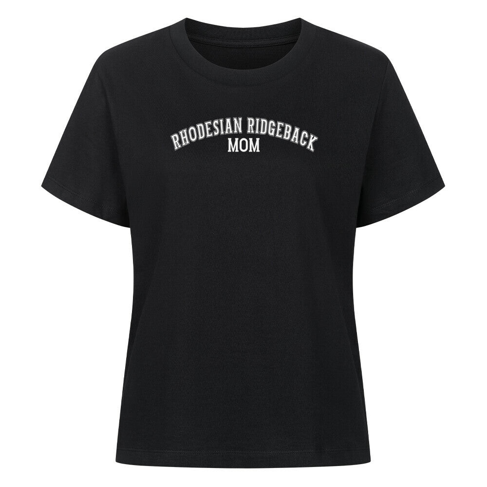 Premium Damen-Shirt "Rhodesian Ridgeback - MOM" Schwarz – hunde-shirt.de