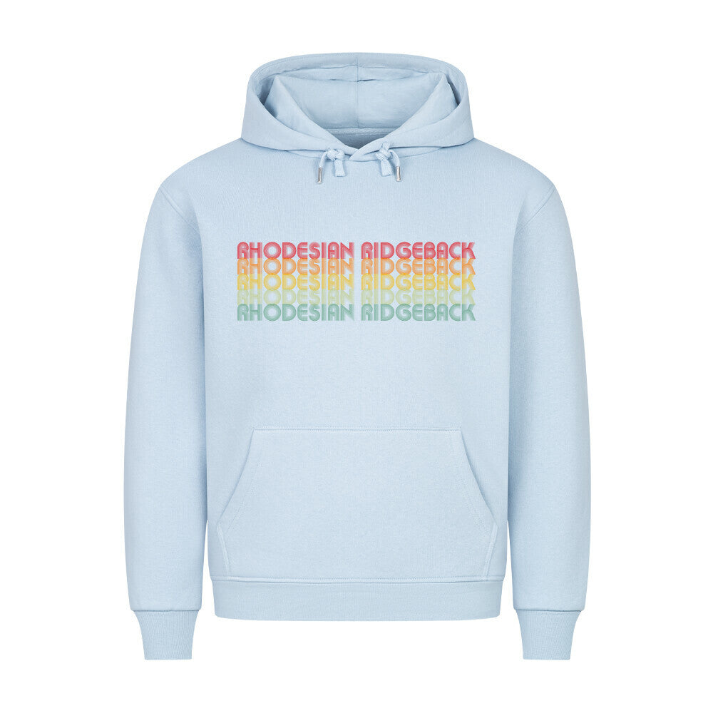 Premium Hoodie "Rhodesian Ridgeback - RETRO" Babyblau – hunde-shirt.de