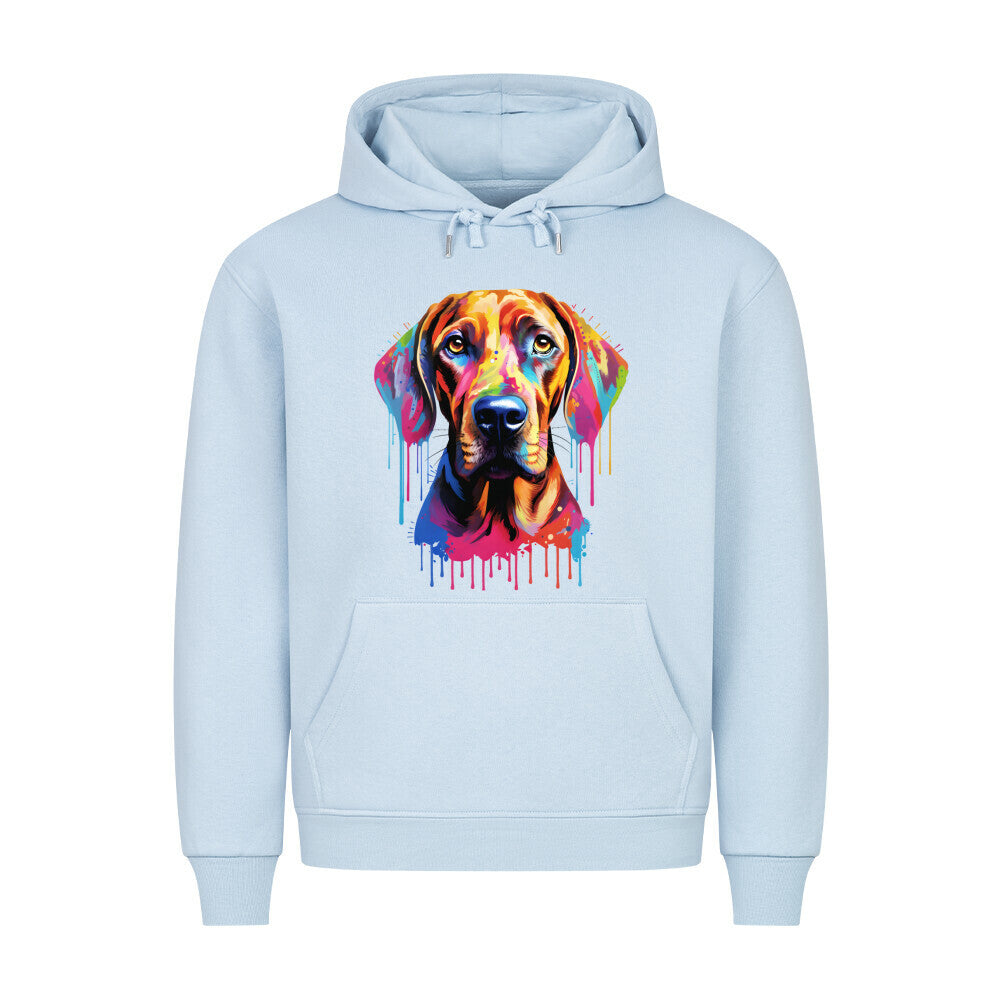 Premium Hoodie "Rhodesian Ridgeback - Splash" Babyblau – hunde-shirt.de