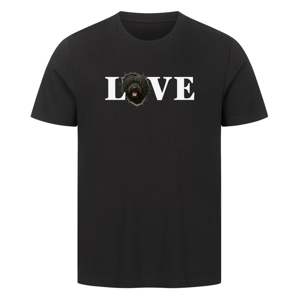Premium T-Shirt "Puli - LOVE" Schwarz – hunde-shirt.de