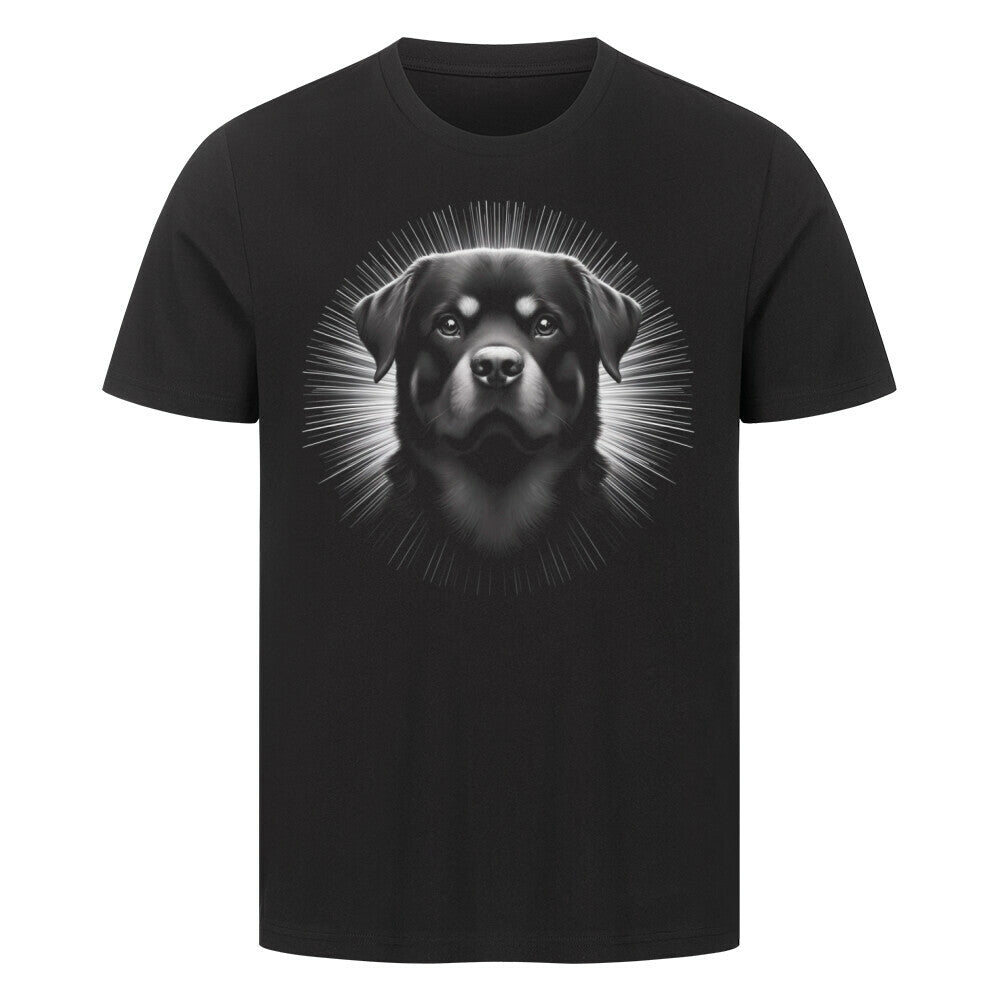 Premium T-Shirt "Rottweiler - Bright" Schwarz – hunde-shirt.de