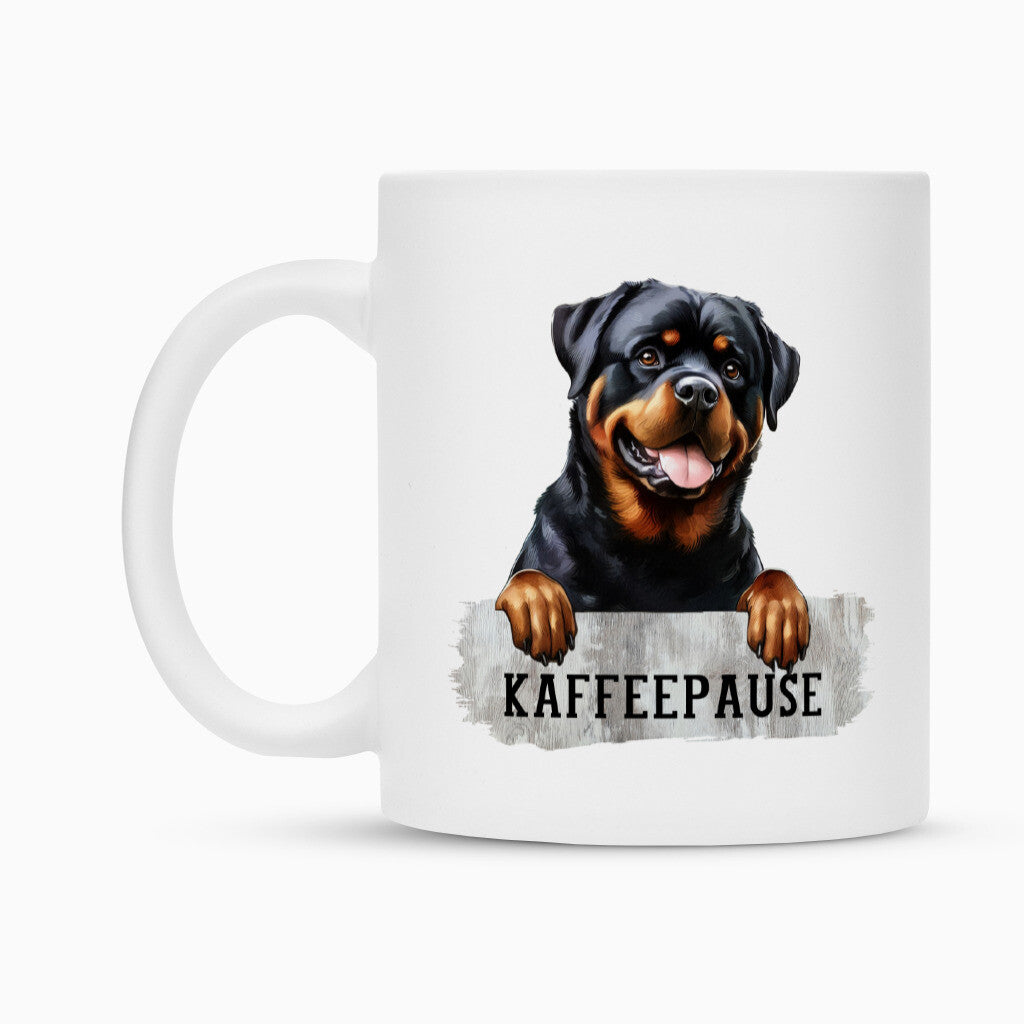 Tasse "Rottweiler - Kaffeepause" – hunde-shirt.de