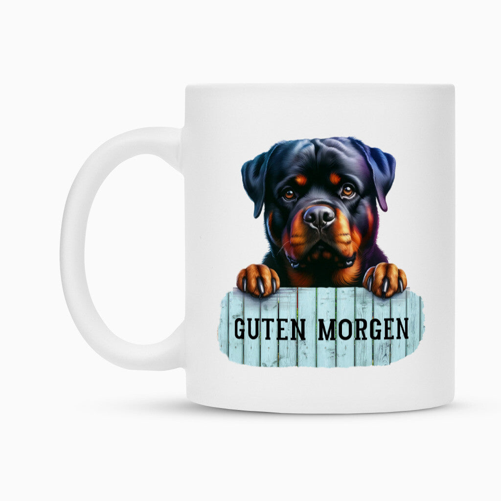 Tasse "Rottweiler - Guten Morgen" – hunde-shirt.de