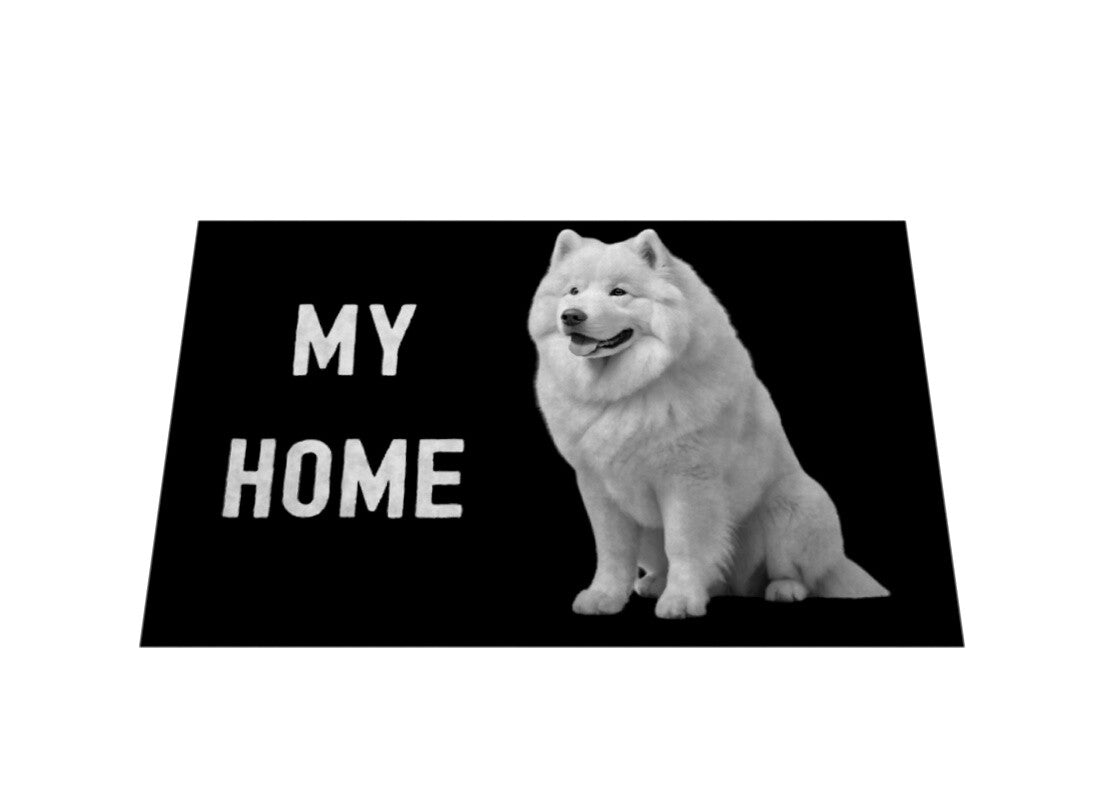 Fußmatte "Samoyed - MY HOME" – hunde-shirt.de