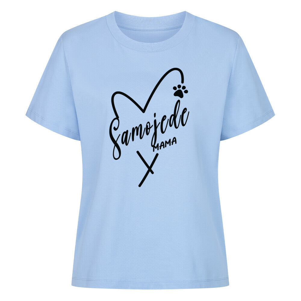 Premium Damen-Shirt "Samoyed - Mama" Sky Blue – hunde-shirt.de
