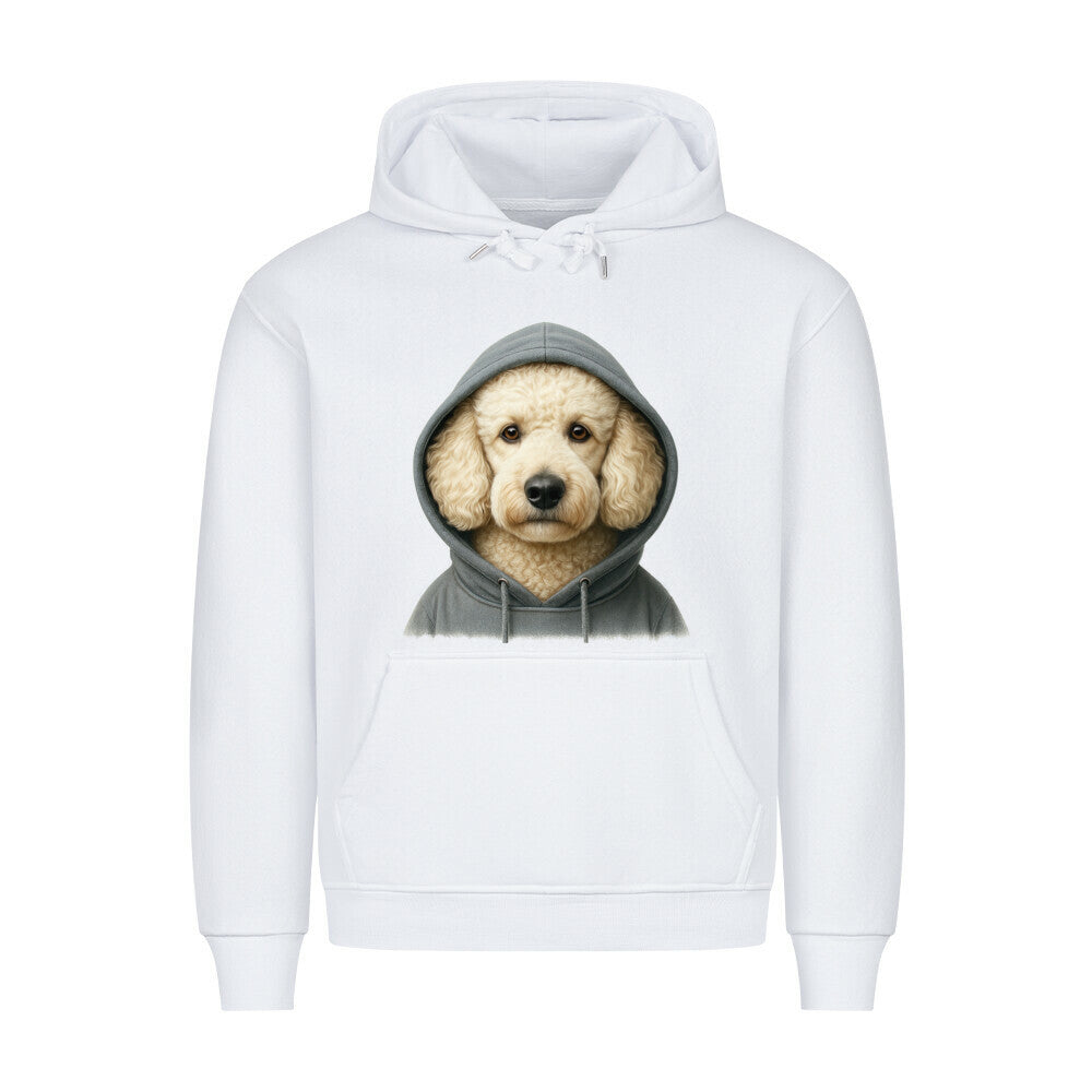 Premium Hoodie "Pudel - Hooded" Weiß – hunde-shirt.de