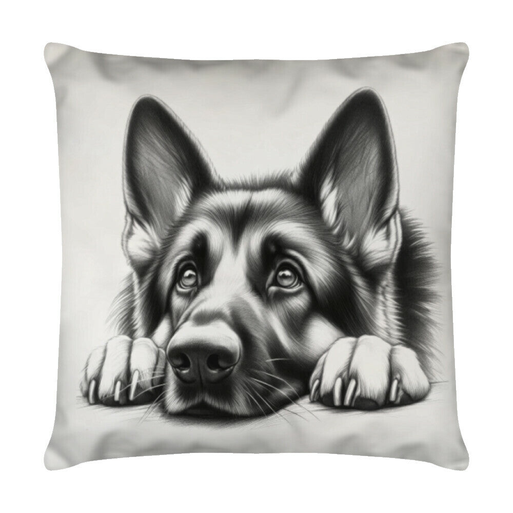 Kissen "Schäferhund - Dreamer" Weiß – hunde-shirt.de